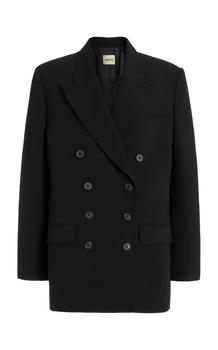 推荐Khaite - Women's Tanner Wool-Blend Oversized Blazer - Black - US 2 - Moda Operandi商品