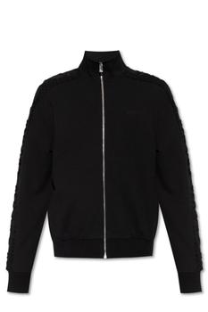 Versace | Versace Logo Embroidered Zip-Up Jacket商品图片,8.6折