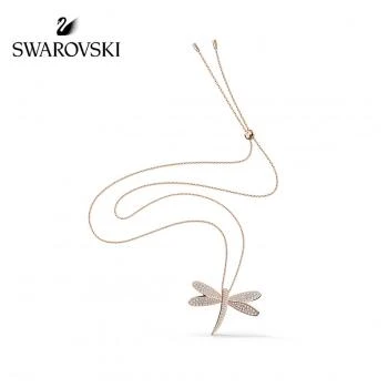 推荐SWAROVSKI 女士玫瑰金色蜻蜓项链 5524856商品