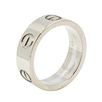 美国卡地亚戒指, [二手商品] Cartier | Cartier Love 18K White Gold Ring Size 49商品图片 满1件减$100, 满减