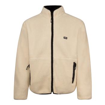 推荐Obey Trophy Reversible Sherpa Jacket Off White商品