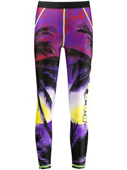 紧身裤男, Parosh | PAROSH palm tree printed leggings商品图片 