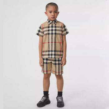 burberry童装, Burberry | 童款 巴宝莉 格子短袖商品图片 额外8折, 额外八折