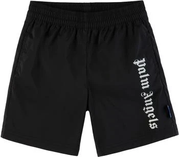 Palm Angels | Kids Black Overlogo Swim Shorts,商家Ssense US,价格¥1119
