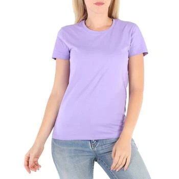 推荐Ladies Logo Patch Cotton T-Shirt In Purple商品