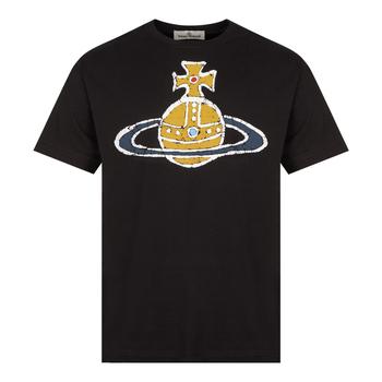 推荐Vivienne Westwood Orb Logo T-Shirt - Black商品