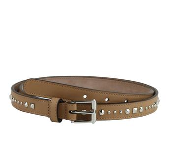 gucci皮带, Gucci | Gucci Women's Studded Silver Buckle Caramel Brown Leather Belt 380561 2754商品图片 4.5折