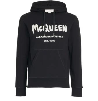 Alexander McQueen | 【特惠8.4折】包邮包税【预售7天发货】 ALEXANDER MCQUEEN 男士 卫衣 Graffiti 连帽衫  665401QRZ71901 AMQC6S8TGRY 8.9折, 包邮包税, 独家减免邮费