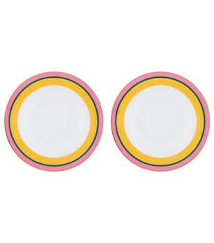 商品LA DOUBLE J | Rainbow Giallo汤盘与餐盘两件套,商家MyTheresa CN,价格¥677图片