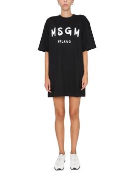 推荐MSGM Brushed Logo Dress商品