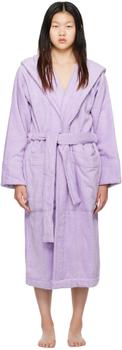 商品Tekla | Purple Oversized Hooded Bathrobe,商家SSENSE,价格¥926图片