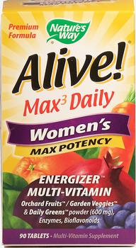 Nature's Way | Alive! Max Women's Energizer Multi Vitamin 90 Tablets商品图片,7.3折