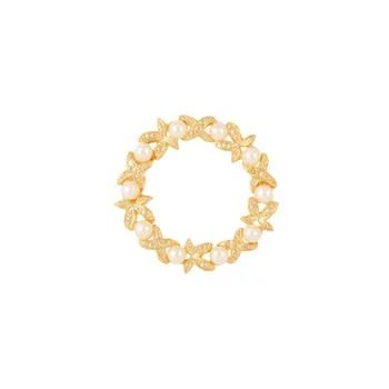 Susan Caplan Vintage | 1980s vintage faux pearl wreath brooch,商家Harvey Nichols,价格¥189