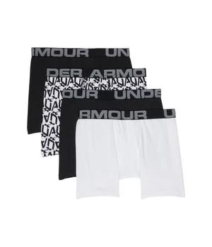 Under Armour | 4-Pack Cube Logo Cotton Boxer Set (Big Kids),商家Zappos,价格¥194