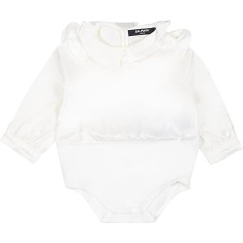 商品Balmain | Ivory Satin Shirt For Baby Girls,商家Italist,价格¥2723图片