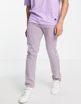 推荐Liquor N Poker co-ord straight leg jeans in washed purple denim商品