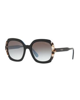 Prada | Mirrored Acetate Sunglasses商品图片,