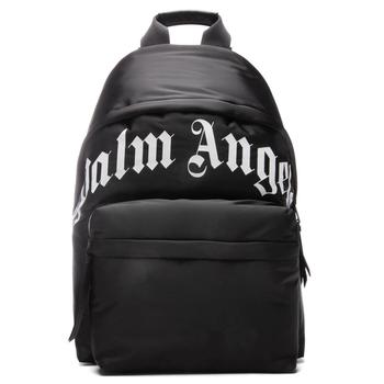 推荐Palm Angels Curved Logo Backpack - Black/White商品