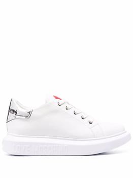 Love Leather, Love Moschino | Love Moschino Women's White Leather Sneakers商品图片 