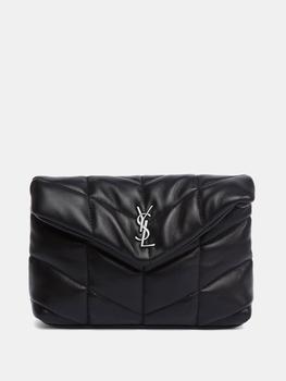 商品Yves Saint Laurent | YSL-plaque leather puffer clutch bag,商家MATCHESFASHION,价格¥6336图片