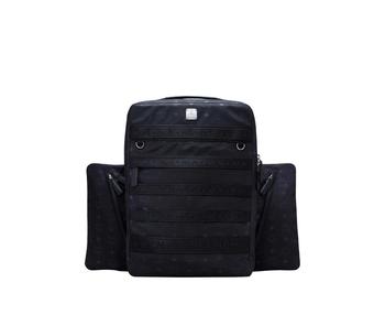 推荐MCM Men's Monogram Nylon Resnick Backpack With Pouch商品