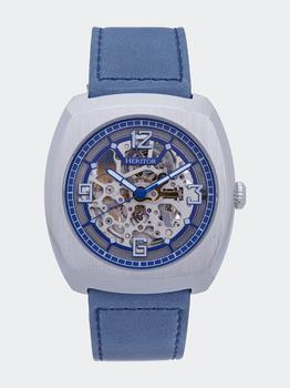 推荐Gatling Skeletonized Leather-Band Watch商品