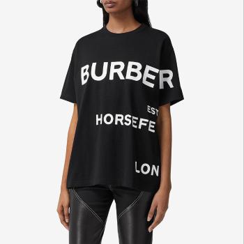 时尚burberry t恤女装, Burberry | BURBERRY 黑色女士T恤 8040764商品图片 独家减免邮费