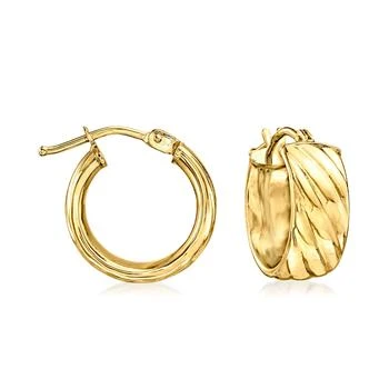 Ross-Simons | Ross-Simons Italian 18kt Yellow Gold Hoop Earrings,商家Premium Outlets,价格¥1998