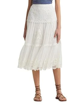 Ralph Lauren | Embroidered Mesh Tiered Skirt,商家Bloomingdale's,价格¥1916