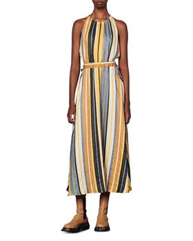 sandro连衣裙, Sandro | Taila Striped Dress商品图片 4.3折, 独家减免邮费