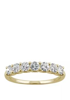 Charles & Colvard, Charles & Colvard | 3/8 ct. t.w. Lab Created Moissanite Anniversary Band in 14K Yellow Gold商品图片 