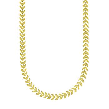 Essentials | Chevron 18" Chain Necklace in Silver Plate or Gold Plate商品图片,3.5折
