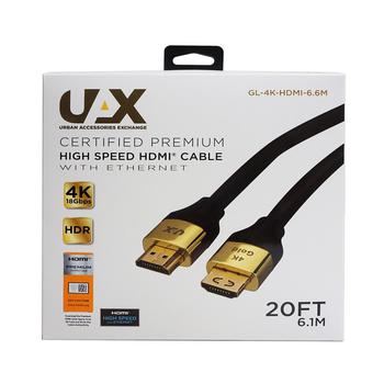 商品UAX | 20 ft. 4K HDMI Cable,商家Macy's,价格¥218图片