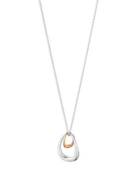 商品Georg Jensen | 18K Rose Gold & Sterling Silver Offspring Looped Pendant Necklace, 17.72",商家Bloomingdale's,价格¥2924图片