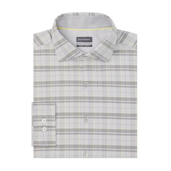 Van Heusen好不好, Van Heusen | Men's Even Temperature Never Tuck Slim Fit Dress Shirt商品图片 6折