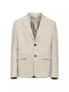 Prada | Suede Leather Jacket,商家Saks Fifth Avenue,价格¥45007