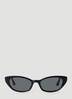 墨镜gm怎么选, GENTLE MONSTER | Pesh Cat Eye Sunglasses in Black商品图片 