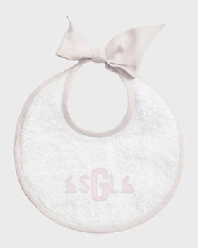 Louelle | Monogram Newborn Bib,商家Neiman Marcus,价格¥454