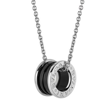 bvlgari项链, BVLGARI | BVLGARI 宝格丽 带纯银配黑色挂坠纯银项链 CL856977商品图片 满$100享9.5折, 满折