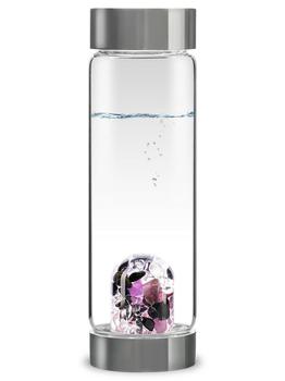 加拿大小黑瓶, VitaJuwel | Via Guardian Crystal Water Bottle With Black Tourmaline, Amethyst & Clear Quartz商品图片 