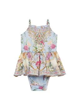 Camilla | Baby Girl's & Little Girl's Printed Peplum One-Piece Swimsuit,商家Saks Fifth Avenue,价格¥851