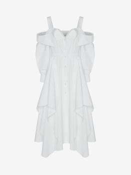 Alexander McQueen | ALEXANDER MCQUEEN 女士连衣裙白色 707072-QAAAY-9000商品图片,满$150享9.5折, 满折