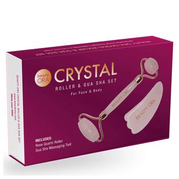 商品Beauty ORA | Beauty ORA Crystal Roller and Gua Sha Set for Face and Body - Rose Quartz,商家SkinStore,价格¥348图片