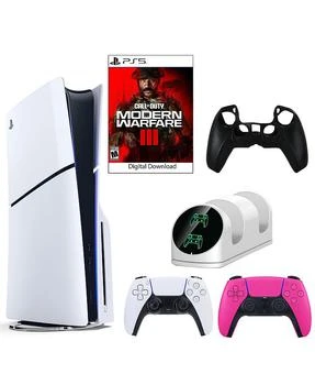 PS5 COD Console with Extra Pink Dualsense Controller, Dual Charging Dock and Silicone Sleeve