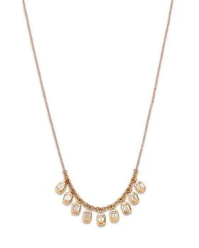 Moon & Meadow | 14K Yellow Gold Lab Grown Diamond Dangle Collar Necklace, 16-20",商家Bloomingdale's,价格¥8599