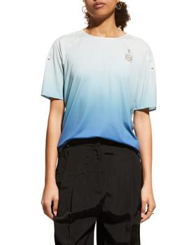 罗意威t恤, Loewe | x ON Gradient Logo-Print Performance T-Shirt, Gray商品图片 