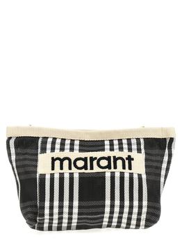 商品Isabel Marant | Isabel Marant Logo Patch Striped Clutch Bag,商家Cettire,价格¥769图片