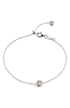 商品Lafonn | Two-Tone Bezel Simulated Diamond Bracelet,商家Nordstrom Rack,价格¥390图片