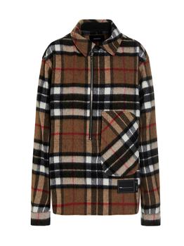 推荐Unisex check overshirt商品