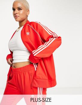 adidas plus, Adidas | adidas Originals Plus track top in red商品图片 